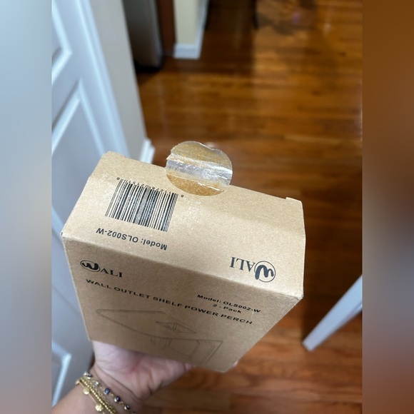 WALI Wall Outlet Shelf Power Perch, Model OLS002-W, sold as a 2-pack NIB - Picture 3 of 4